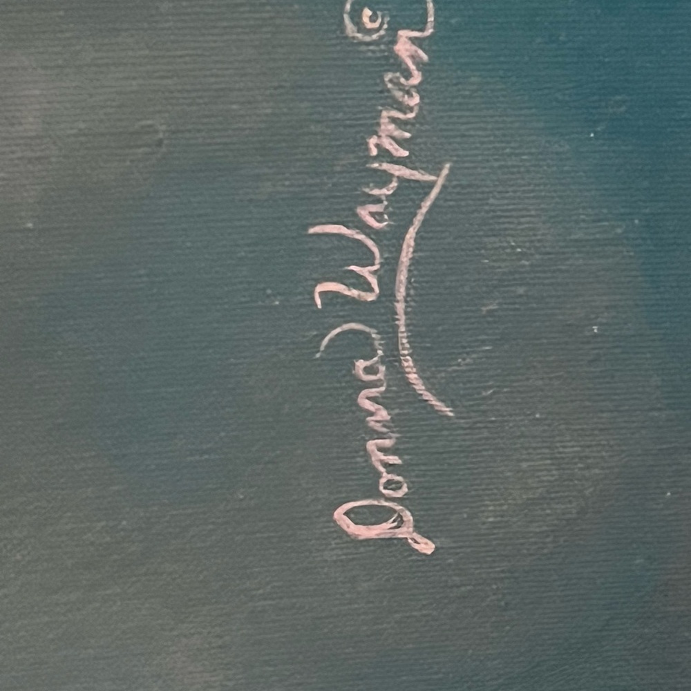 Abstract Blue Wall Art by